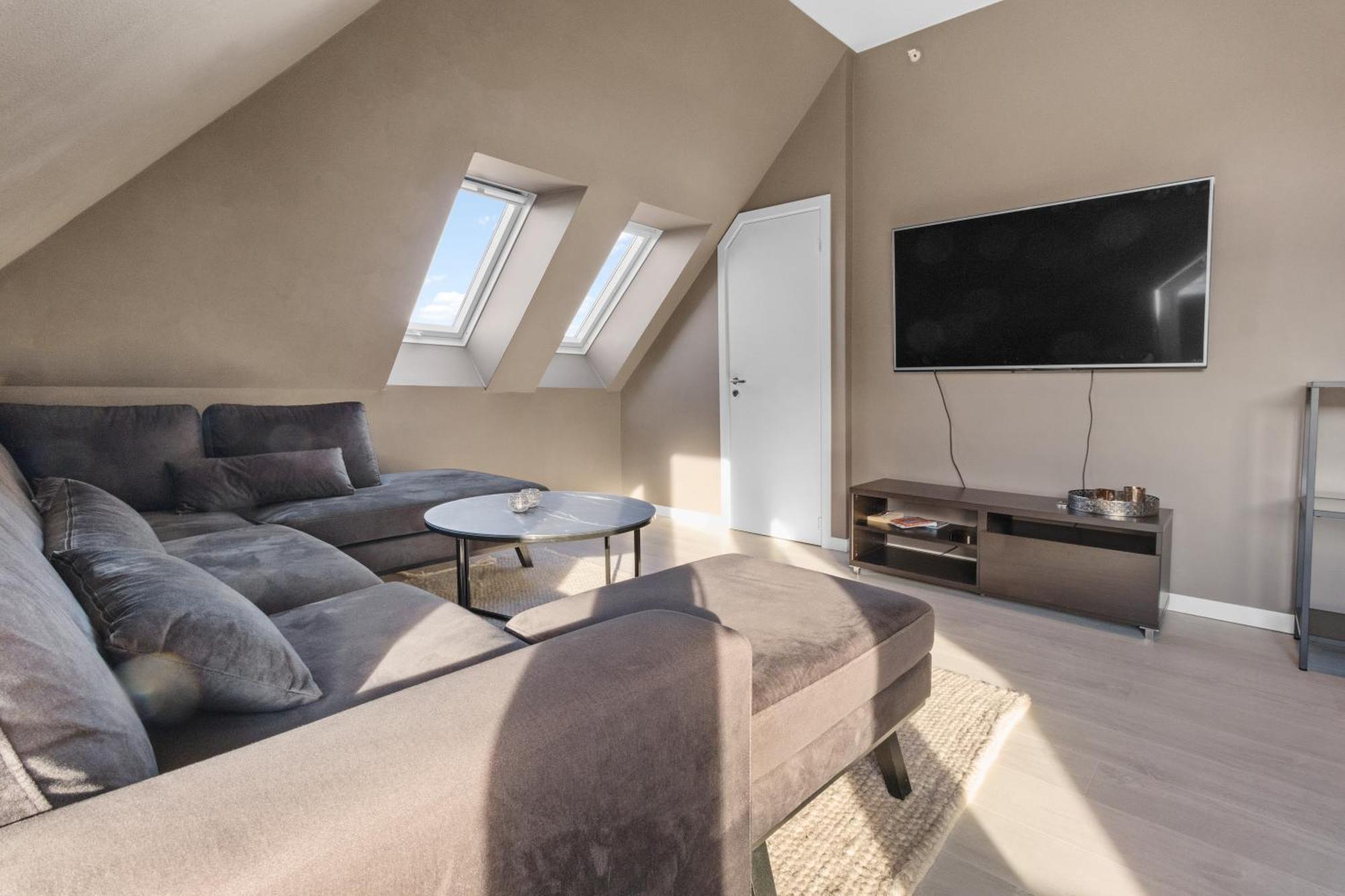 Penthouse Apartment In Берген Экстерьер фото